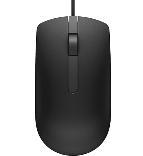 Dell MS116 Wired Optical Mouse, 1000DPI, LED Tracking, Scrolling Wheel, Plug and Play - Image 2