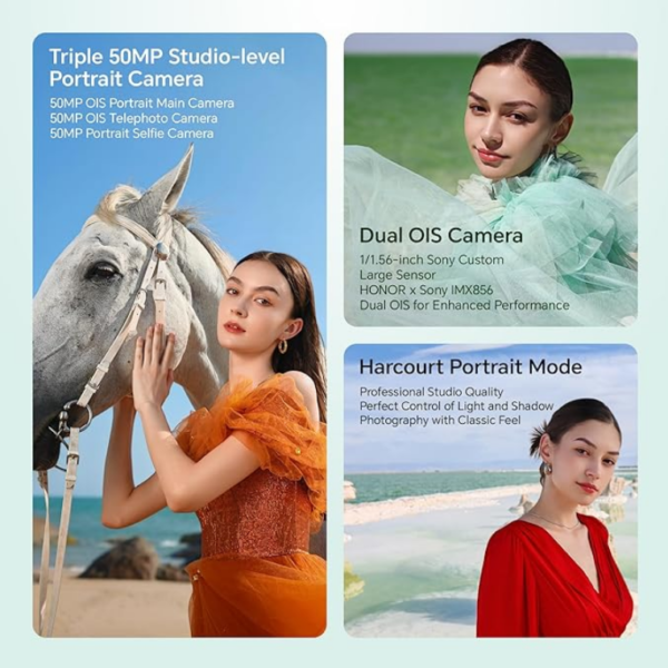 HONOR 200 5G (Black, 8GB + 256GB) | 6.7-inch AMOLED Quad-Curved Display | Dual OIS 50MP + 50MP + 12MP Camera | 50MP Selfie Camera | AI-Powered MagicOS 8.0 | Without Charger - Image 2